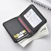 Men's Thin PU Leather Card Holder Slim Vertical Credit Card Wallet for Daily Carry Minimalist Design Holds Multiple IDs and Cash