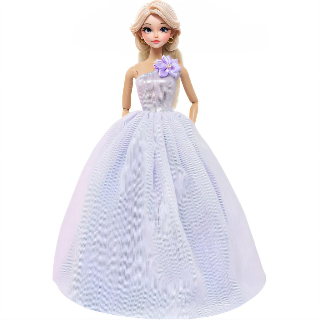 Pretty Princess Ball Gowns Party Dresses for 30cm Doll Clothes Wedding Bride Outfits (NO DOLLS)
