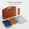 Elegant Women's Soft Leather Laptop Tote - High-End, Large Capacity, Fashionable Briefcase for Work and Commuting.