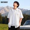 Men's Short-Sleeve Three-Proof Textured Collared Shirt