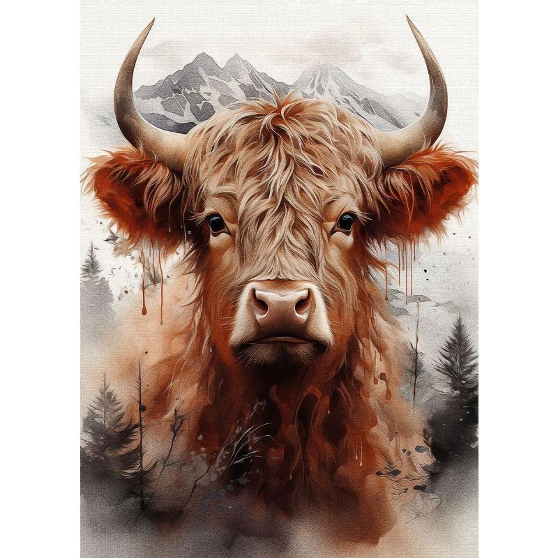 Vintage Wild Jungle Animal Deer Wolf Forest Landscape Art Posters Canvas Painting Wall Prints Picture for Living Room Home Decor