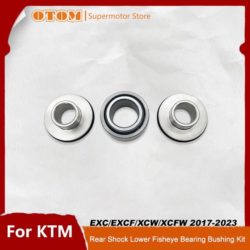 OTOM Motorcycle 2017-2023 PDS Rear Shock Fisheye Bearing Lower Absorber Bushing Kit For KTM EXC EXCF XCW XCFW 150 250 300 450