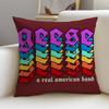 Rock GGeeseS Cushion Cover Breathable and skinfriendly linen pillowcase square removable and washable cushion