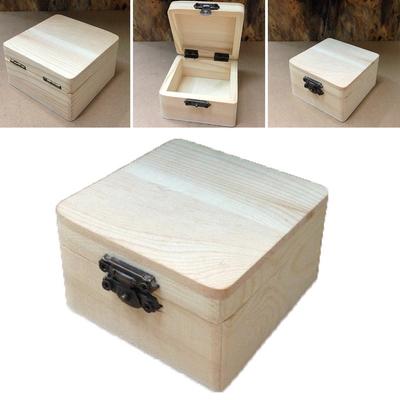 8*8*4.5cm Aufbewahrungsbox Schachtel Nagelneu Naturverpackung Schlicht