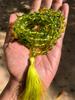 8 mm Rnd 108+1 Guru Beads Original Peridot Jaap Rosary, Japa Mala Energized, Yoga Prayer Healing Meditation, August Birthstone, Green Mala