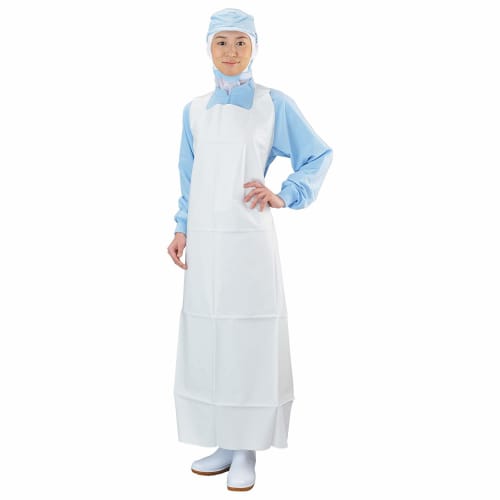 

Leggeron Urethane Punched Apron, Medium, White, E-50