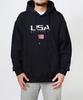 Usds Oversized Fleece-Lined Hoodie Navy