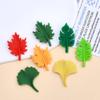 Childlike Leaf-Themed Resin DIY Ornaments: Cartoon Hair Clips & Croc Charms