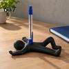 Sturdy PLA Stationery Organizer Humorous Human Shape Pen Holder, 3D Printed Fun Pencil Novelty Gift for Friends Creative Stress Relief Desktop