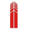 1 Pair  Striped Reflective Car Stickers Rearview Mirror Scratch Cover Decal Universal Vehicle Styling Accessories