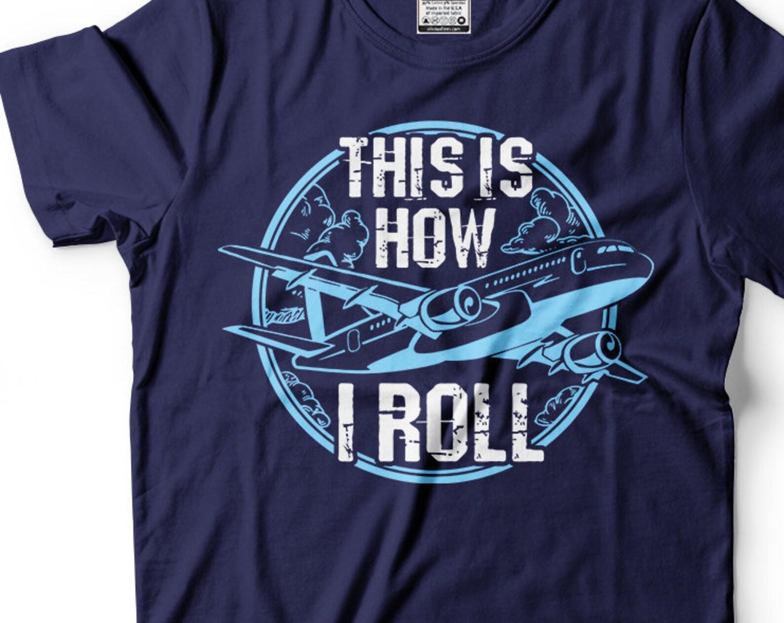 Funny Aviation T-Shirt: Pilot Airplane Gift S
