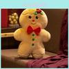 Gingerbread Man Snowman Christmas Tree Plush Daoll Pillow For Festive Home Decoration