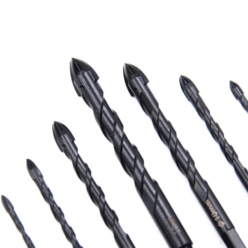 Practical for Cross Hex Tile Drill Bit 3/4/5/6/8/10/12mm for Triangle Bit Hard Alloy Hole Opener for Brick Wall Ceramic