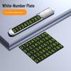 Luminous Metal Car Temporary Parking Sign with Phone Number