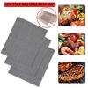 BBQ Grill Mesh Non-Stick Mat Reusable Sheet Heat Resistant Barbecue Net BBQ Grill Durable Non-Stick Mesh Heat Resistant