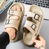 Men's Summer Breathable Sandals Stylish Outdoor Slip Non-slip Beach Shoes - Solid Color Pattern EVA Indoor/Outdoor Sandals