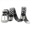 Sparkling Rhinestones Waistband Punk Design Belt Unisex Fashion Accessory PU Leather Sash Comforable