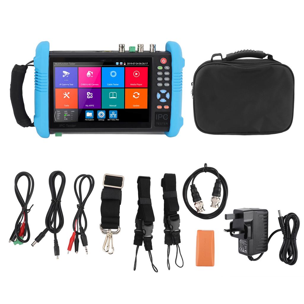 IPC9800ADHS Pro CCTV Tester VGA Input 7in Touch Screen Monitor AHD TVI CVI UTP Test Tool for Maintenance Repair