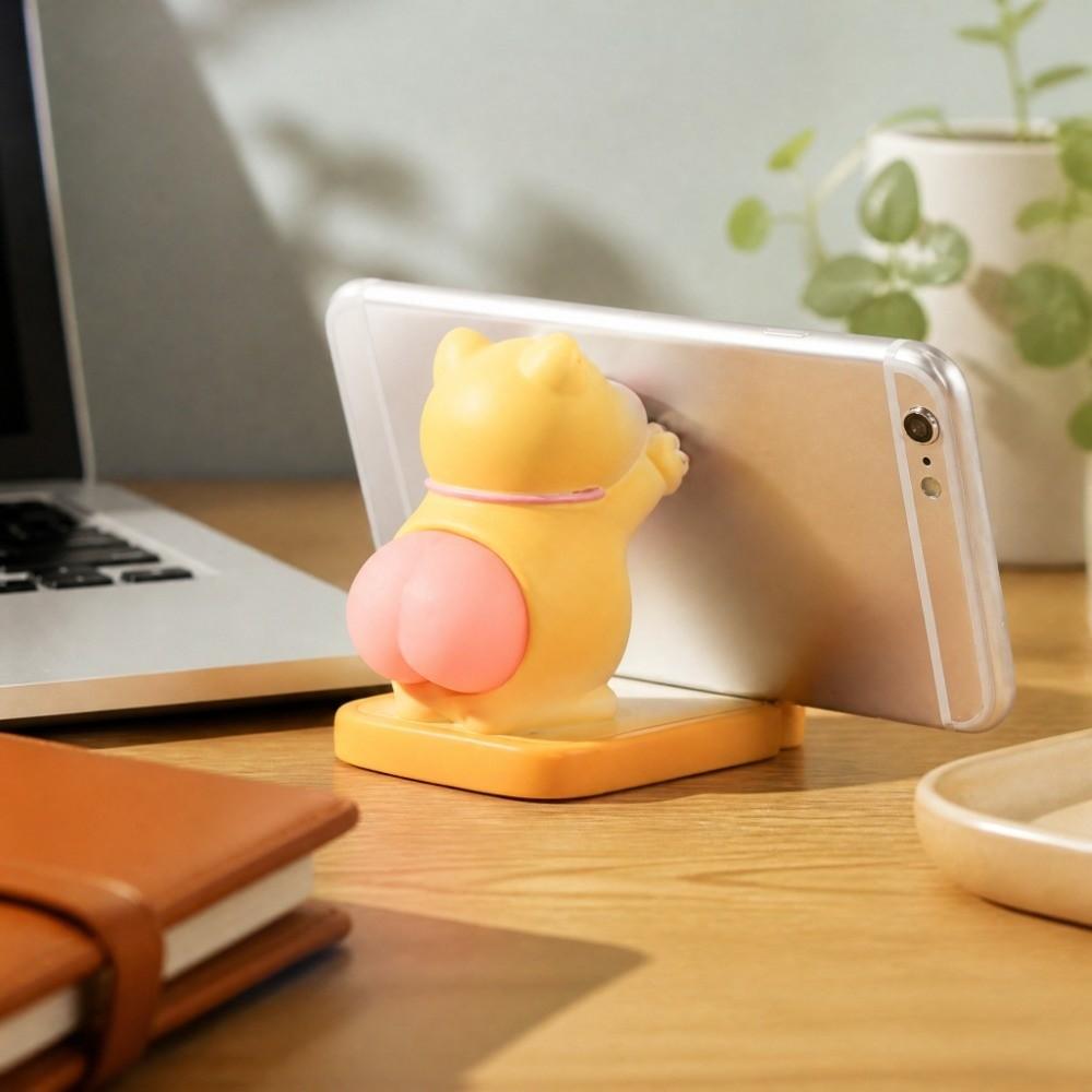 Resin Mini Phone Stand 2.36x3.54x3.27in Desk Phone Stand Cute Mobile Phone Holder Desk