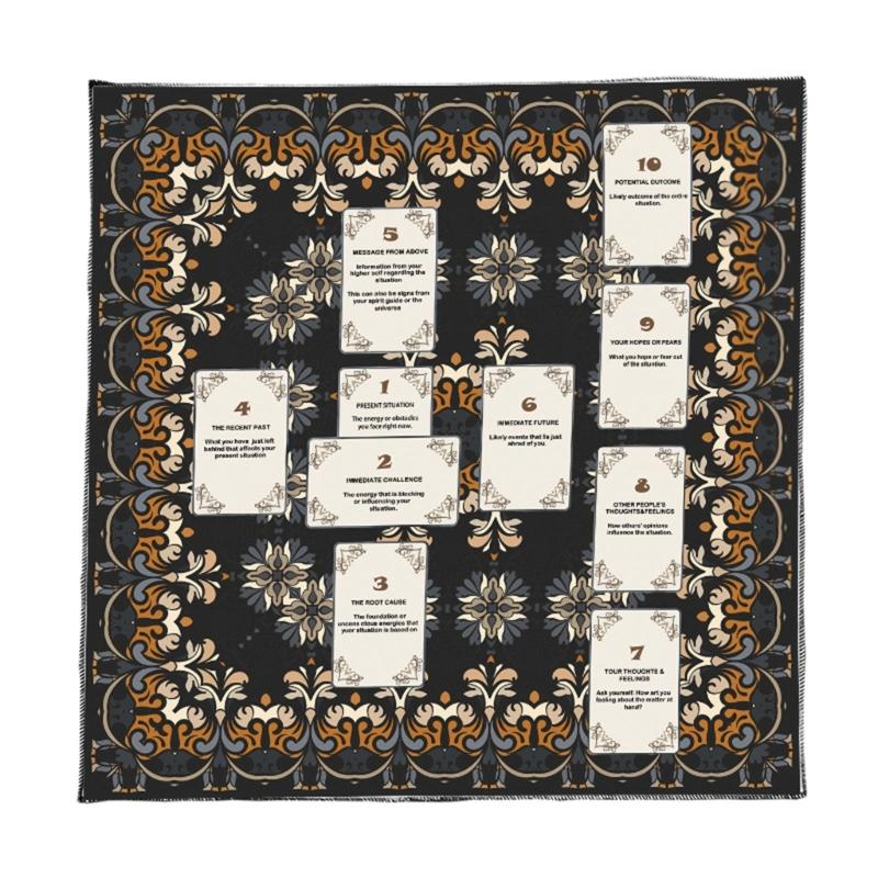 Divinations Tablecloth Reading Card Astrologys Tarots Cards Tablecloth Altars Cloth Divinations Board Game Accessories