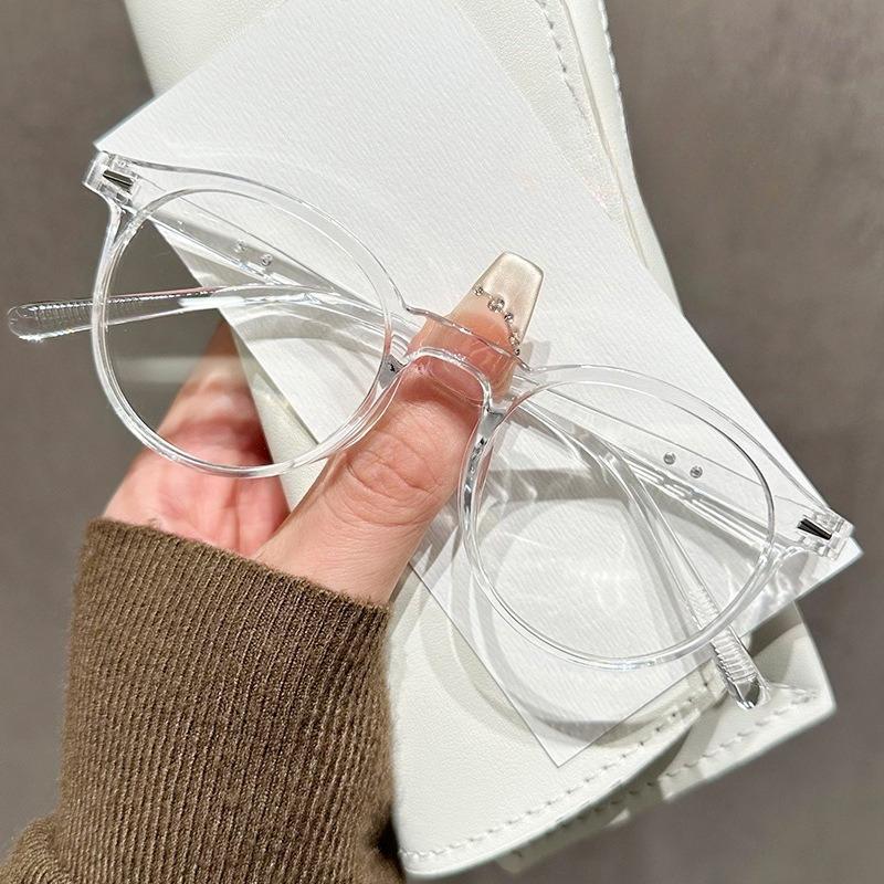 Ultraleichte ovale Rahmen Brille mit klarem Glas für Damen Leopard Grün Herren Blaulichtblockierende Computerbrille