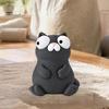 Unique Office Decor 3D Printed Funny Cartoon Cat & Goose Figurine with Movable Eyes, Flexible Eye Expression Toy Cute Animal Desk Decor, Stress Relief