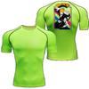 Bleichmittel Bequemes Fitness-T-Shirt für Herren Grafik Atmungsaktiv Slim Fit Top Sommer Gym Joggen Training Elastischer Fitnessanzug T-Shirt