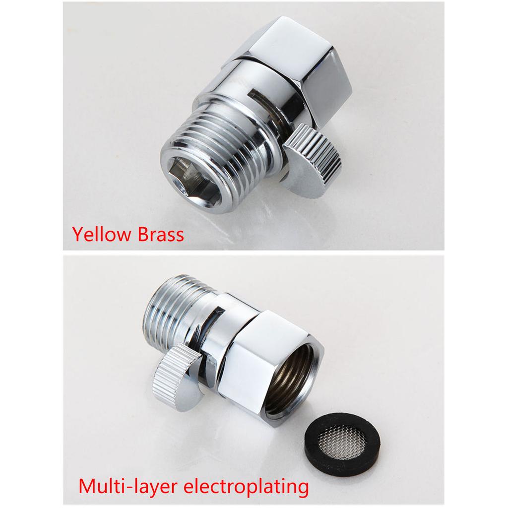 Easy To Use Brass Shower Head Water Saver Efficient & Durable Shower Head Shut-Off Valves Brass Shut-Off Valves Durable