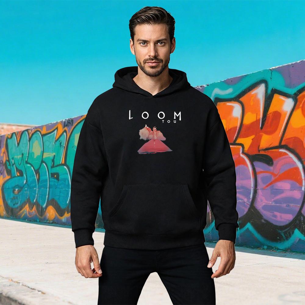 

Loom World Tour Letter Printed New Sweatshirt Rock Band Hoodies Men Women High Quality Casual Long Sleeve Tops Autumn and Winter S