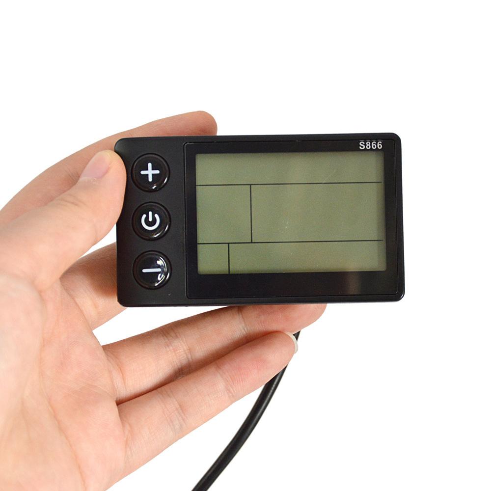 NY LCD-skjerm Hastighet Odo For E-sykkel E-sykkel Elsykkel 24V 36V 48V S866