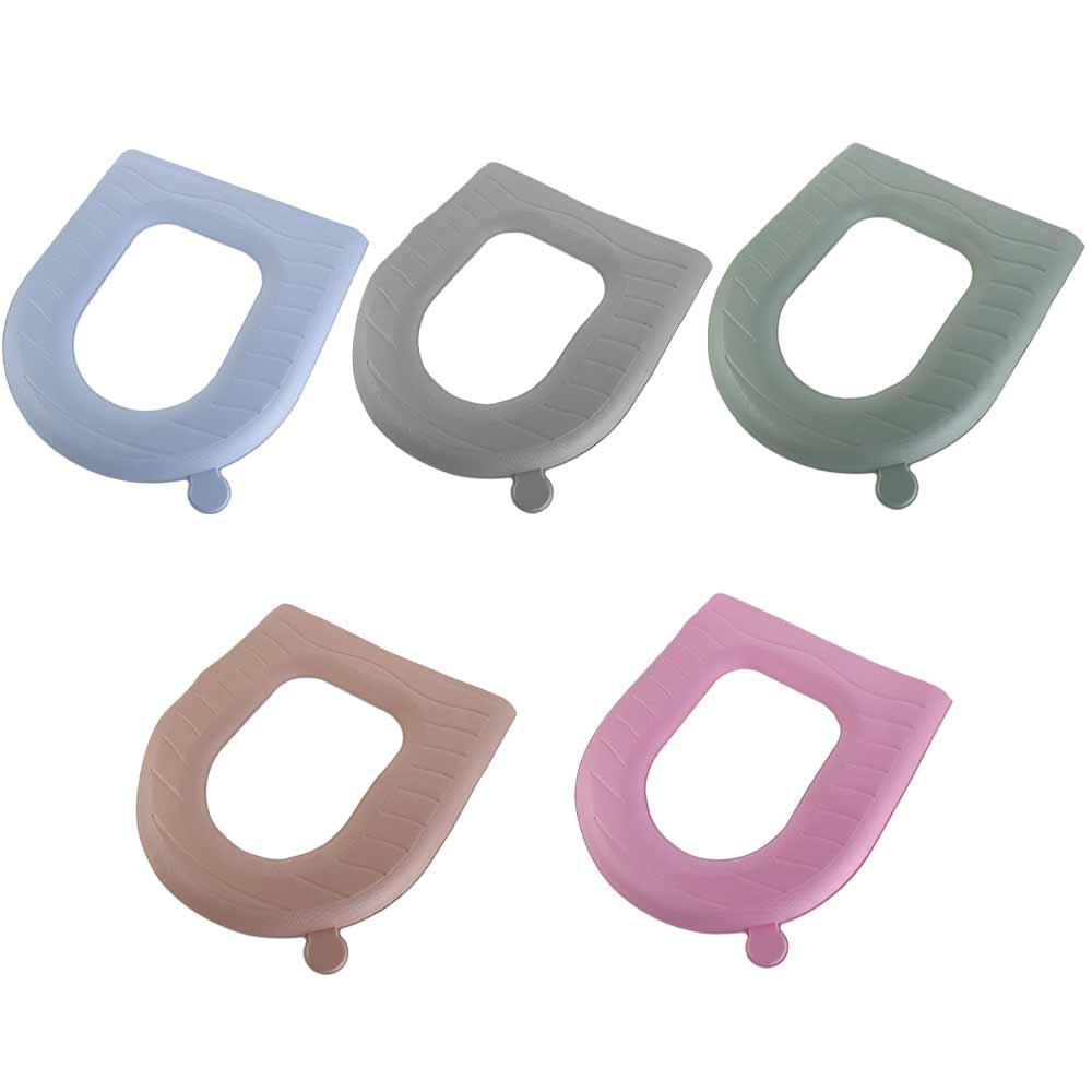 Pernă Reutilizabilă pentru Vasul de Toaletă Universală Covoraș pentru Closetoilet Capac de Toaletă Lavabil din EVA Toaletă