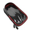 Elektrisches Fahrrad Handyhalter Tasche Wasserabweisend Fahrrad Handy Halter Empfindlicher Touchscreen Fahrradtasche mit Front-Sonnenschutz Doppelter Reißverschluss Rot