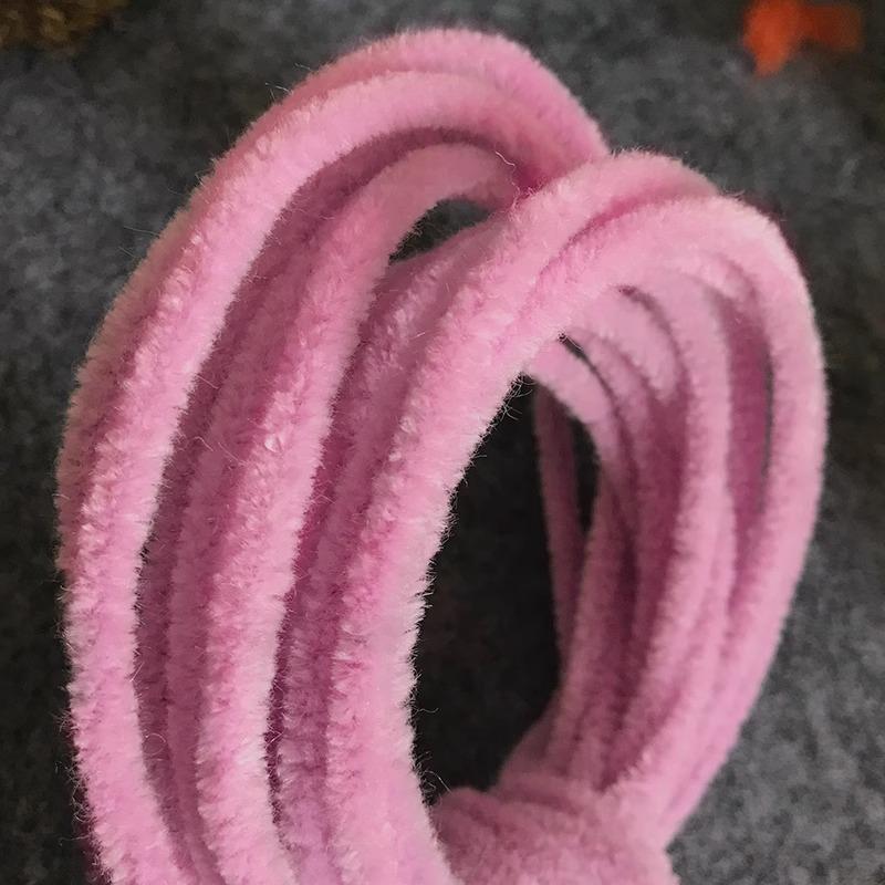 Chibi Maruko-chan Colorful 6mm Wool Chenille Stems for DIY Dragon Doll & Bouquet Crafting