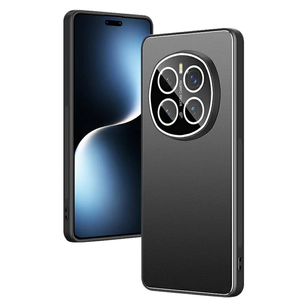 

For Honor Magic7 Pro 5G Case PC+TPU Matte Back Phone Cover with Lens Film Black
