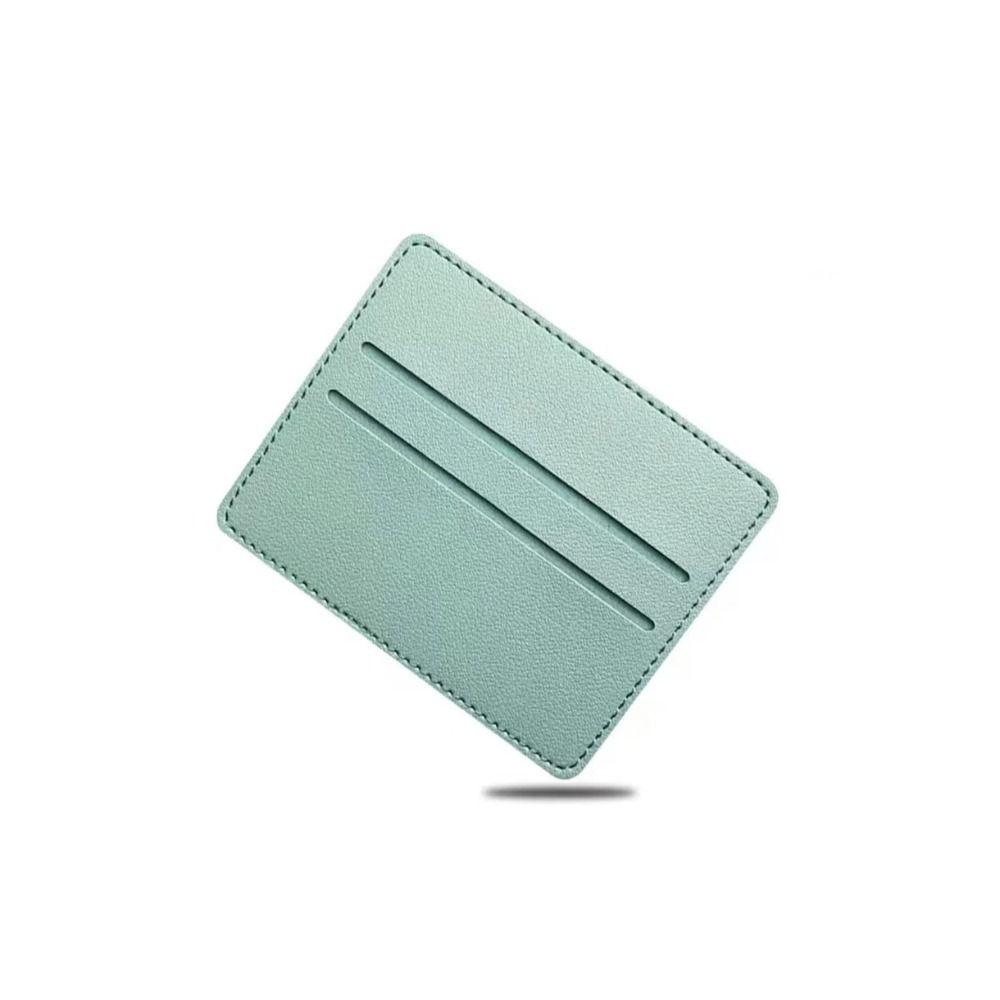 High Quality Ultra-thin ID Card Holders PU Leather Mini Card Package Business Card Wallet Women Men