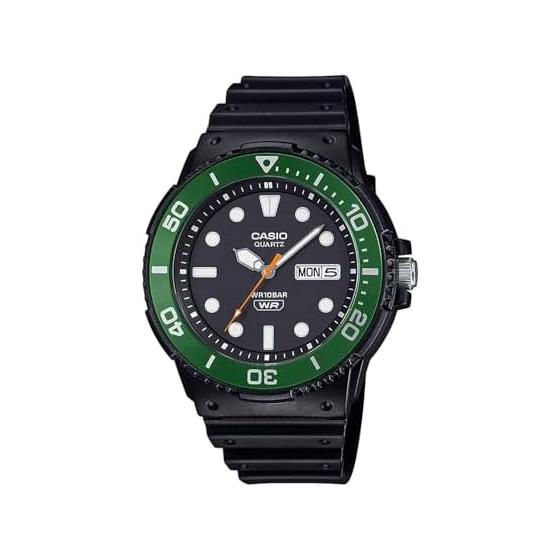 [Casio] Часы Casio Collection [Официальный японский продукт] MRW-230HJ-1E3JF Мужские Черный/Зеленый безель