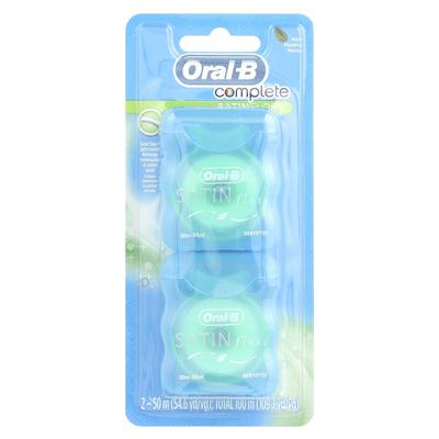 Complet, Satinfloss, Menthe, 2 Paquets, 50M (54.6Yd) Chaque