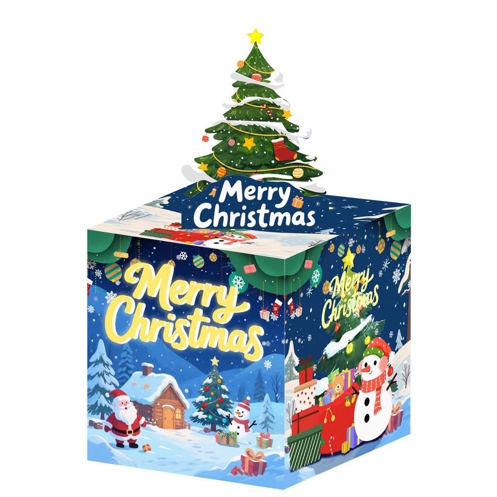 Decor Money Holiday Box With Snowy Night Theme For Christmas And Year New