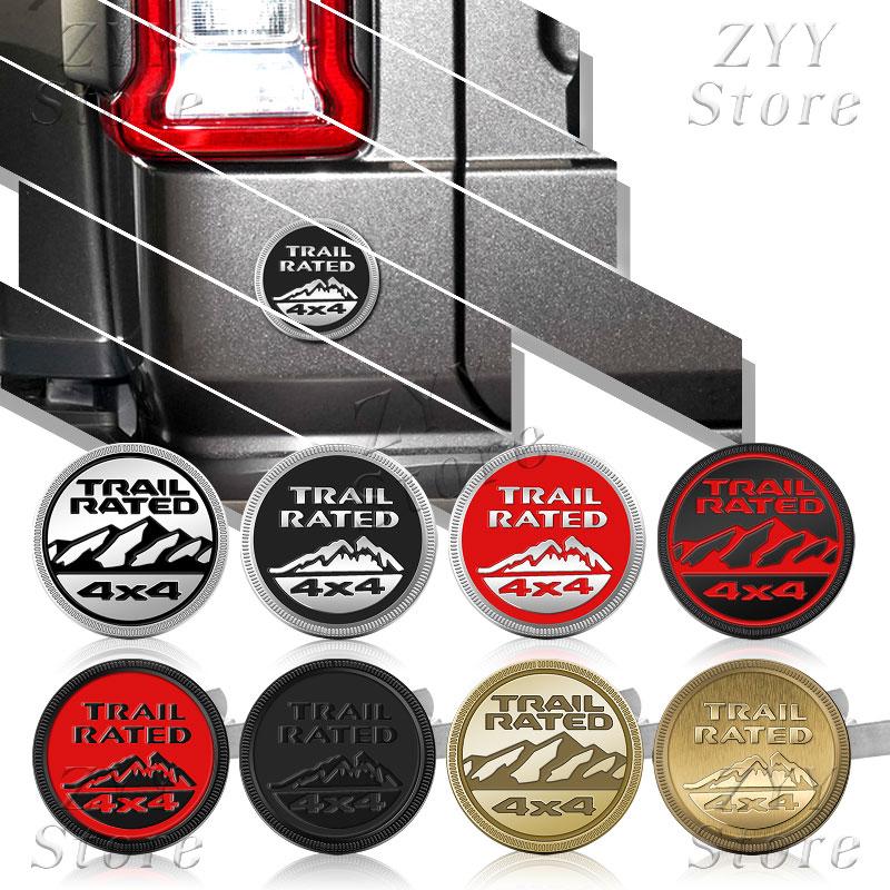 3D Metall Auto Kühlergrill Emblem 4X4 TRAIL RATED Logo Karosserie Aufkleber Auto Abzeichen Aufkleber Zubehör