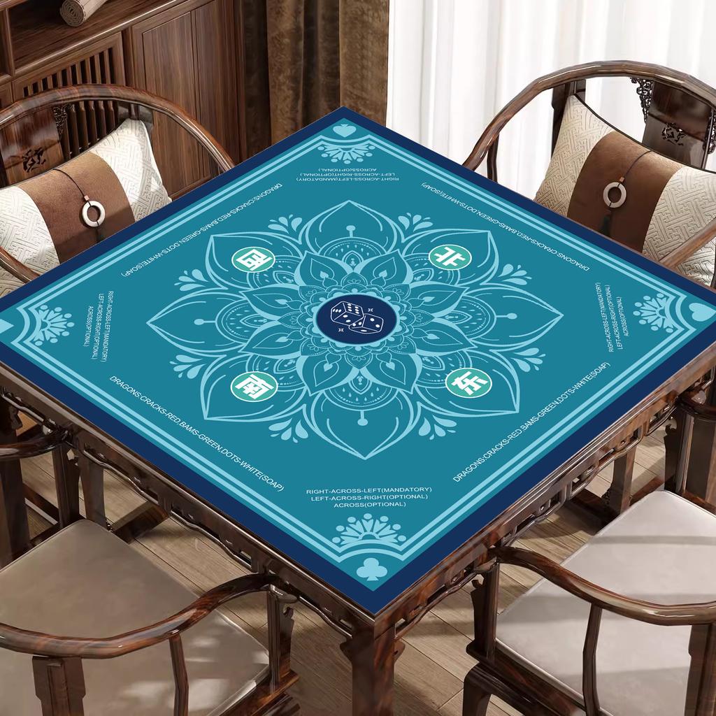 Mahjong Tablecloth, Rubber Chess And Card Mat, Non-Slip And Noise Reduction, Easy To Take Care Of For Home Use, Dirt-Resistant Poker Table Mat