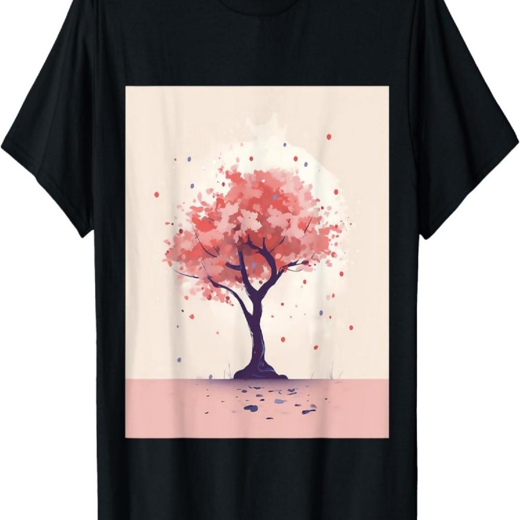 Delicate Dreams Captivating Pastel Cherry Blossom Tree T-Shirt