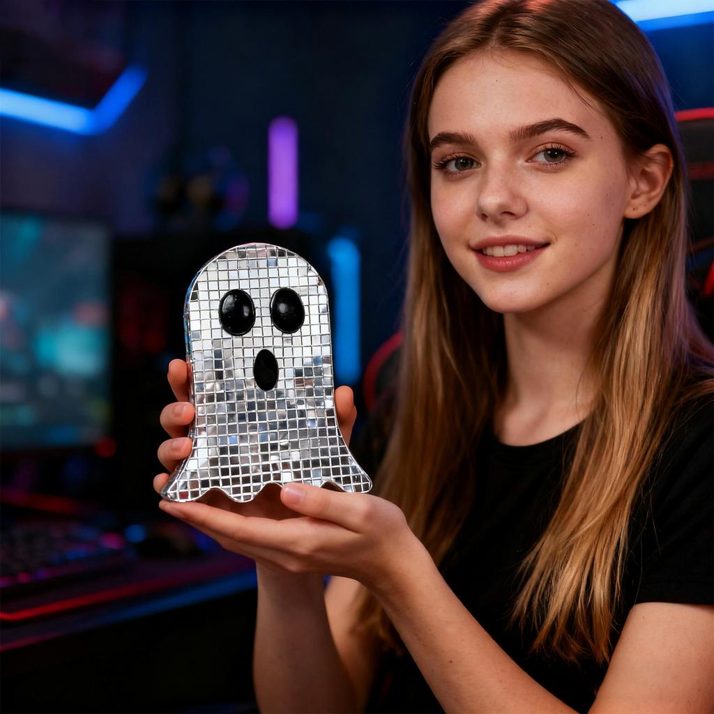 Halloweenské disco dekorace Disco ozdoby na stůl s černým čarodějnickým kloboukem Třpytivá stupňovitá podnosová cedule Hororové stolní dekorace pro sváteční párty