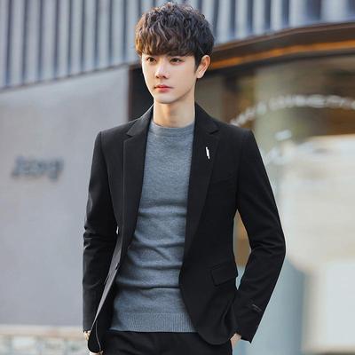 Casual Pak Koreaanse Versie Slim Fit Knap Zakelijk Pak Lente en Herfst Trend Heren Klein Pakjasje