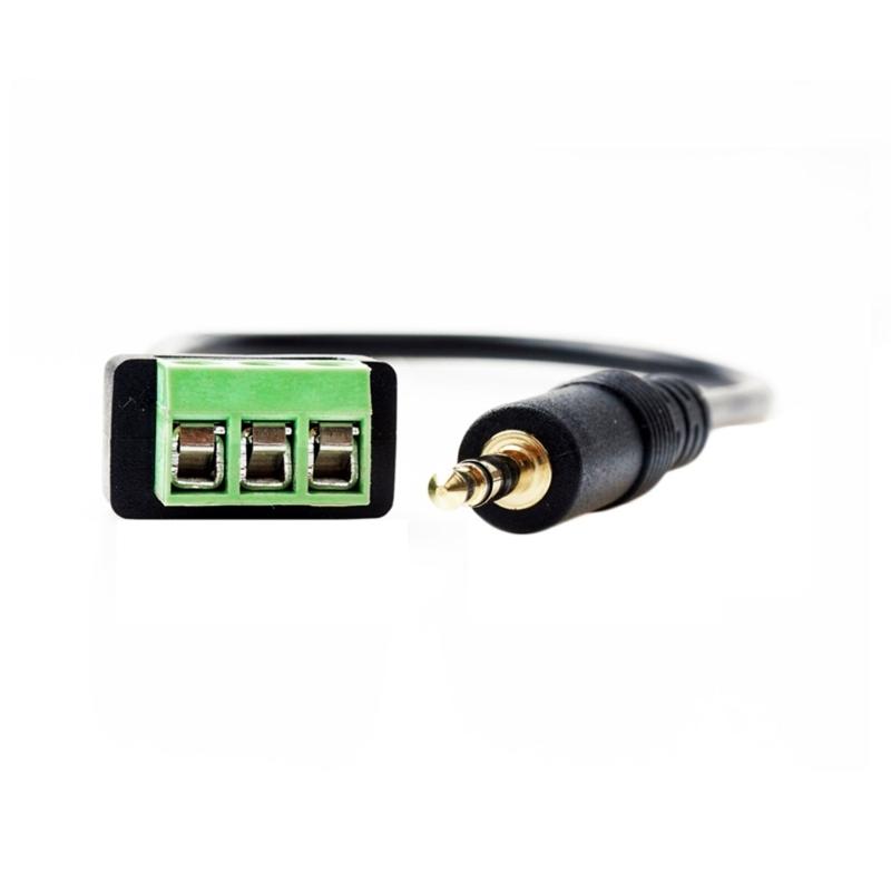 2Channel 3.5mm Male Jacks to Screw Terminal Adapter Cable 3.5mm Screw Terminal Adapter Cable for Audios Devices 30cm
