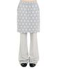 Mimdeowodeulobeu [Ssukkare X Mimde] Ssukkare Layered Skirt Pants_Gray