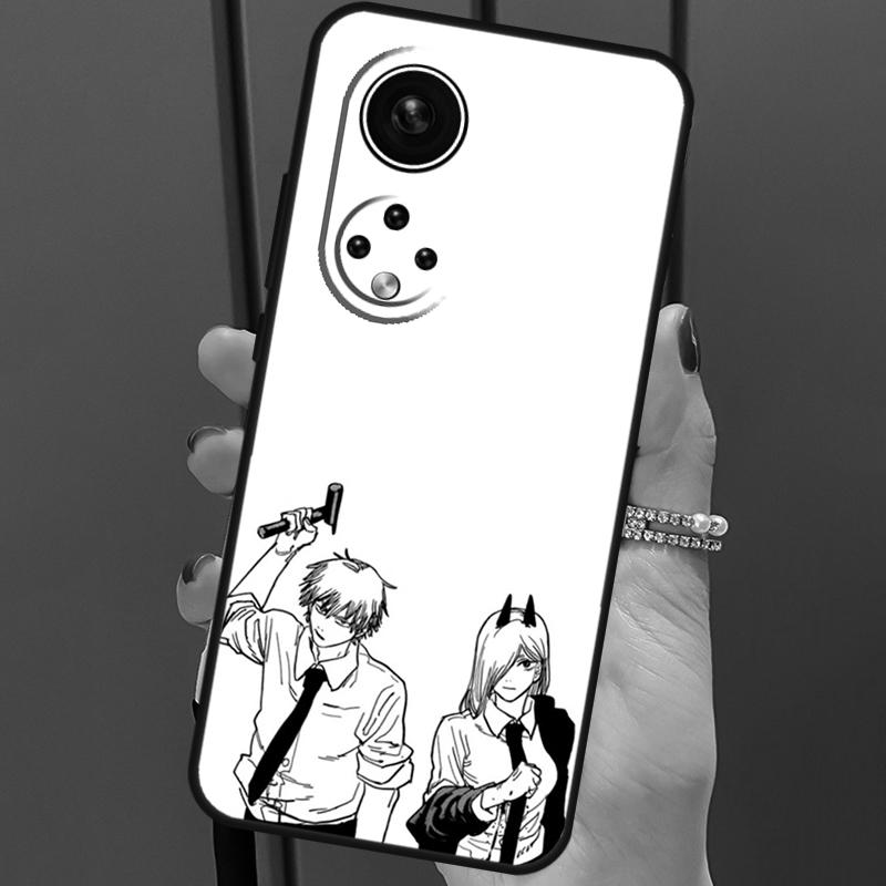 Anime Chainsaw Man For Huawei P40 Lite P20 P30 Pro Nova 9 Nova 5T P Smart 2019 Case For Honor 50 8X 9X 10i
