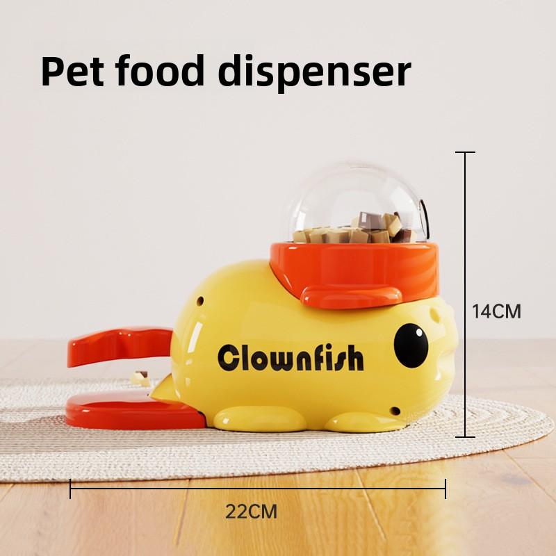Duck Cat Toy Self Entertainment Boredom Relief Treat Dispenser Freeze Dried Snack Launcher For Kittens
