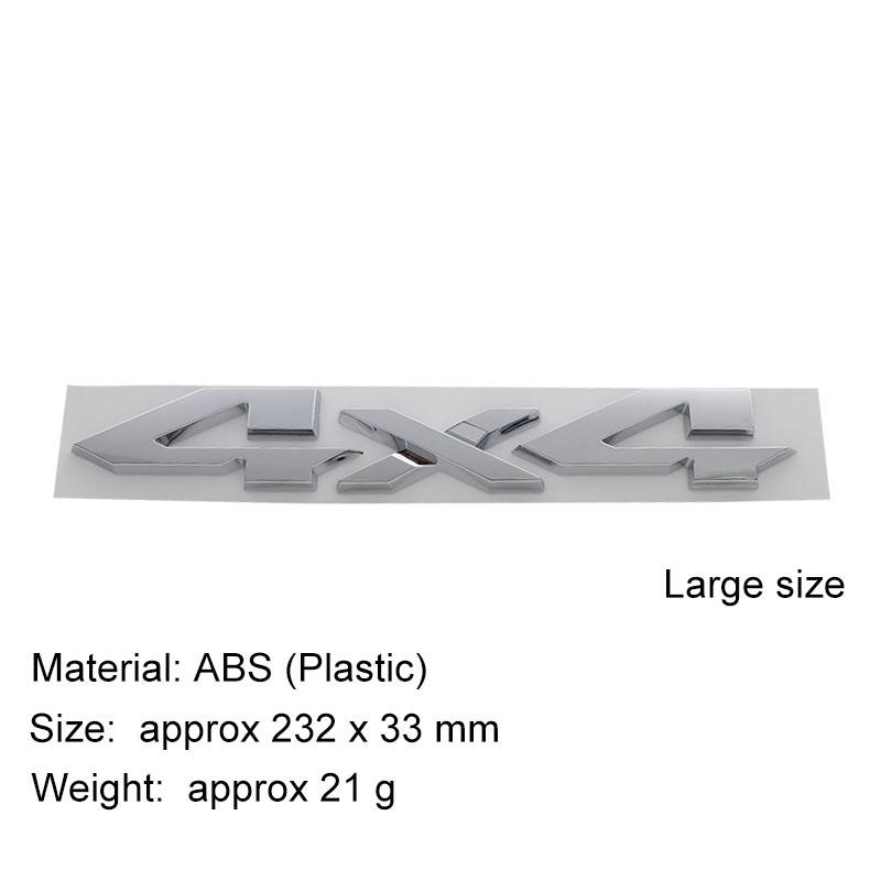 3D Premium ABS Autoaufkleber 4X4 Karosserieemblem Aufkleber Außendekoration