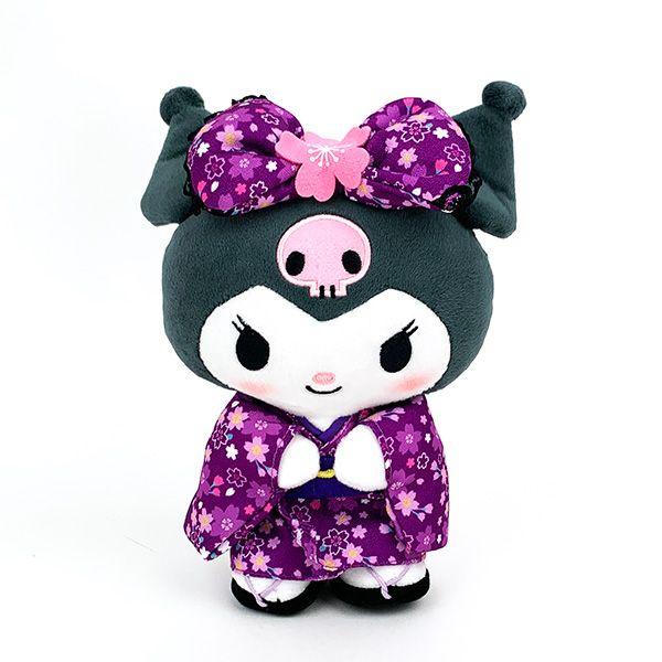 Sanrio Plush S Sakura Kimono Kuromi Mascot Doll Interior Japanese Kimono