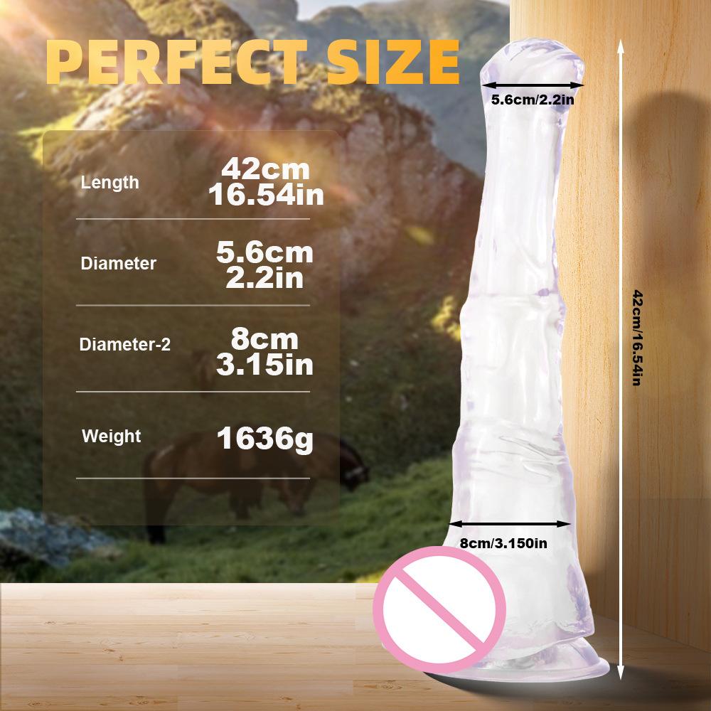 Super Sized Simulated Dildo for Men and Women  Dildo with Anal Dilation and Anal Plug  JJ  with Unique Sexual Preferences